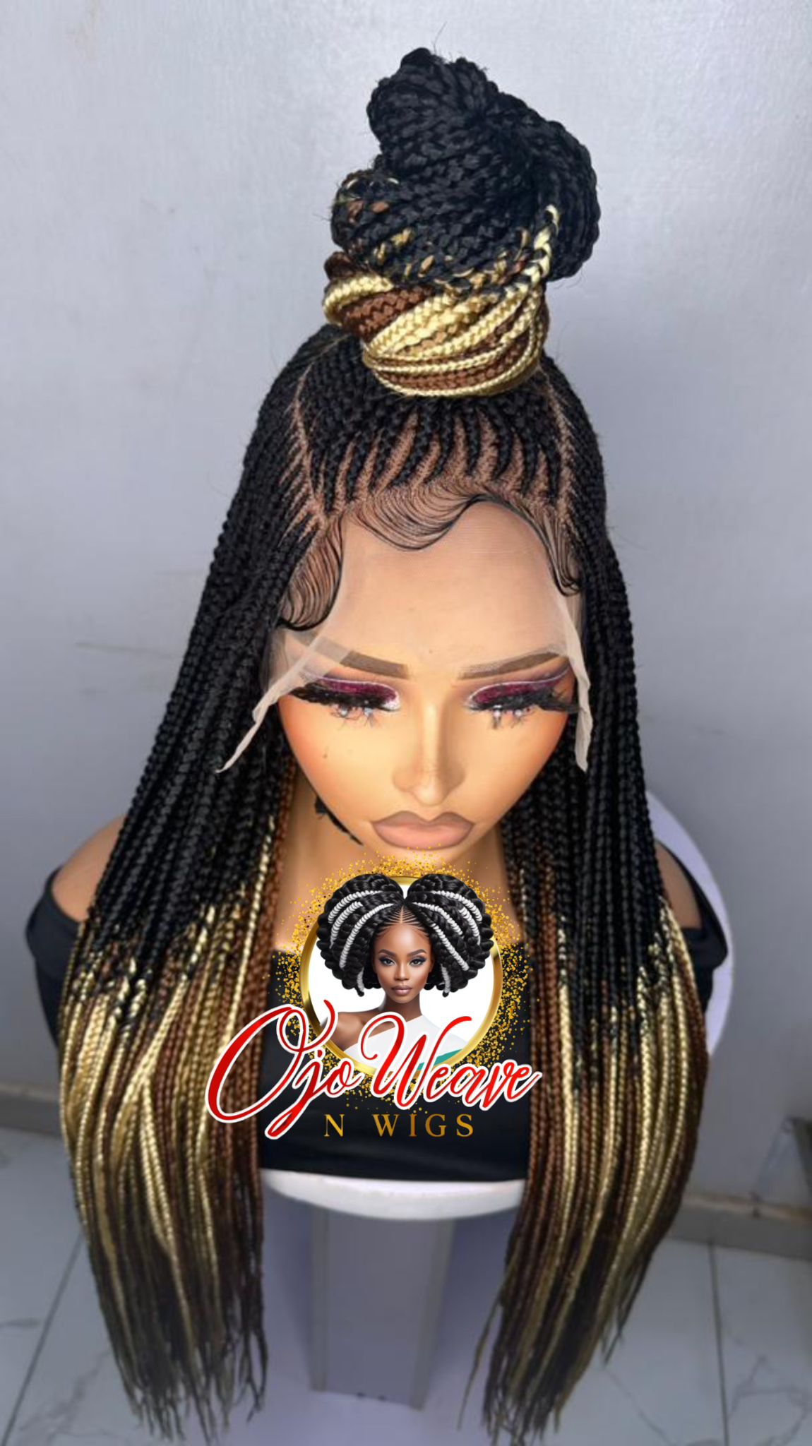 Ewa Unit 13x6 Braided Top Ponytail Wig Ready to Ship