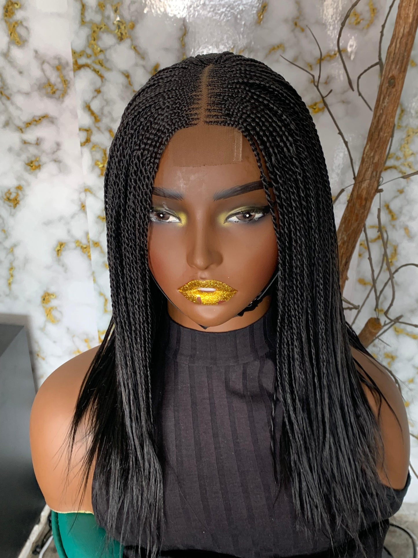 Bianca Glueless Twist Wig | 12/14 Inch Ready-to-Ship Closure Wig