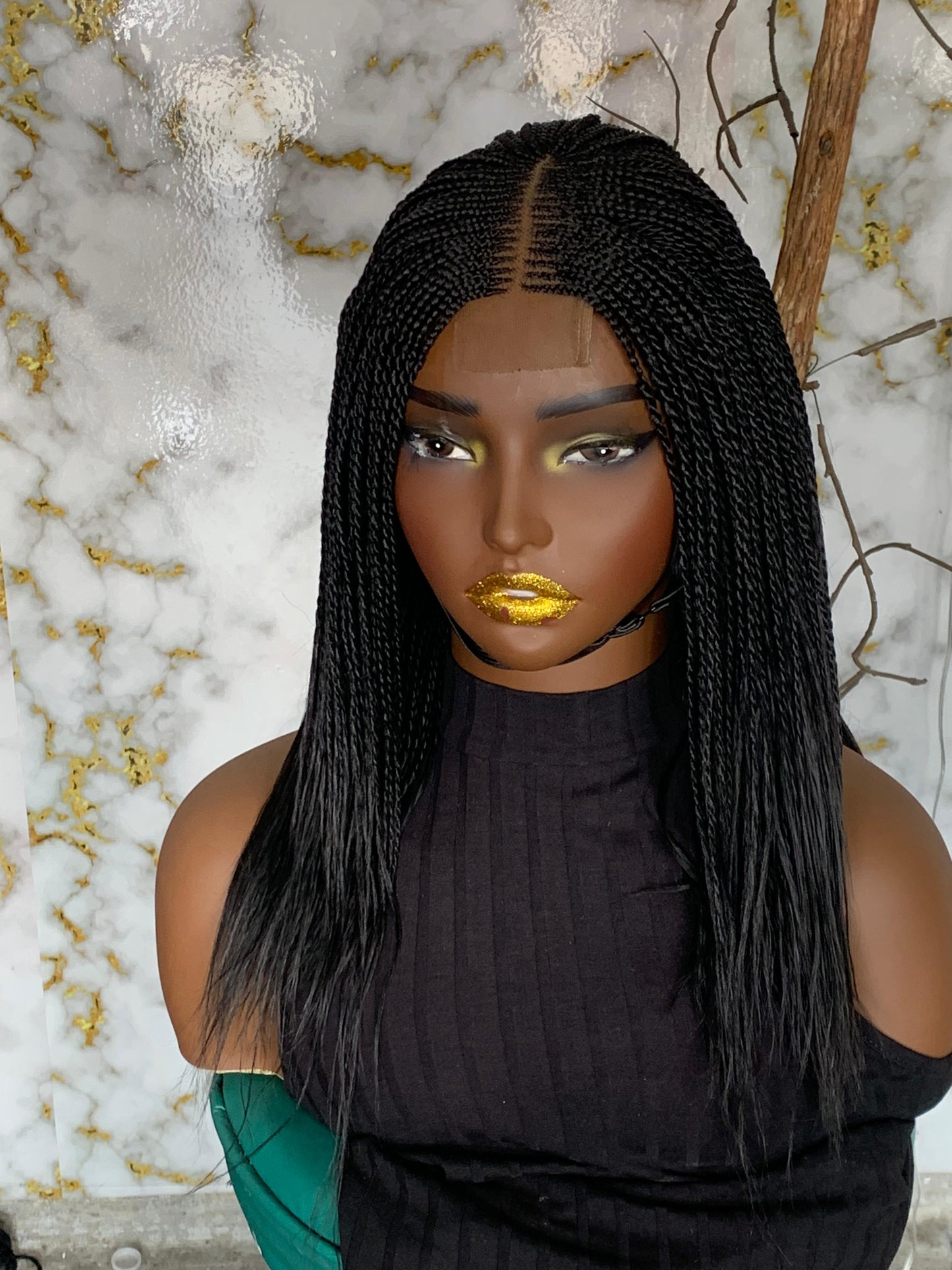 Bianca Glueless Twist Wig | 12/14 Inch Ready-to-Ship Closure Wig