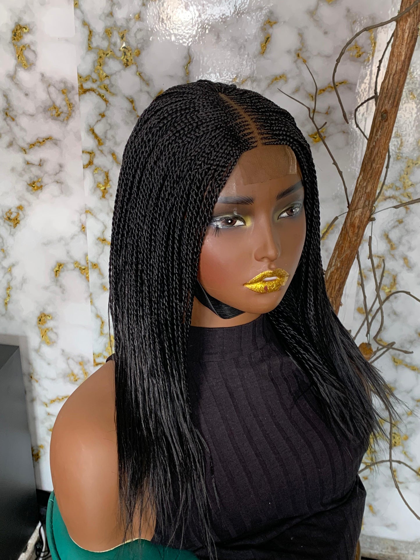 Bianca Glueless Twist Wig | 12/14 Inch Ready-to-Ship Closure Wig