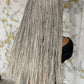 Salt & Pepper Micro Braids Wig | made to order 22-Inch Glueless Closure ready to ship