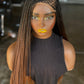 Side Part Glueless Bone Straight Wig | Closure Unit