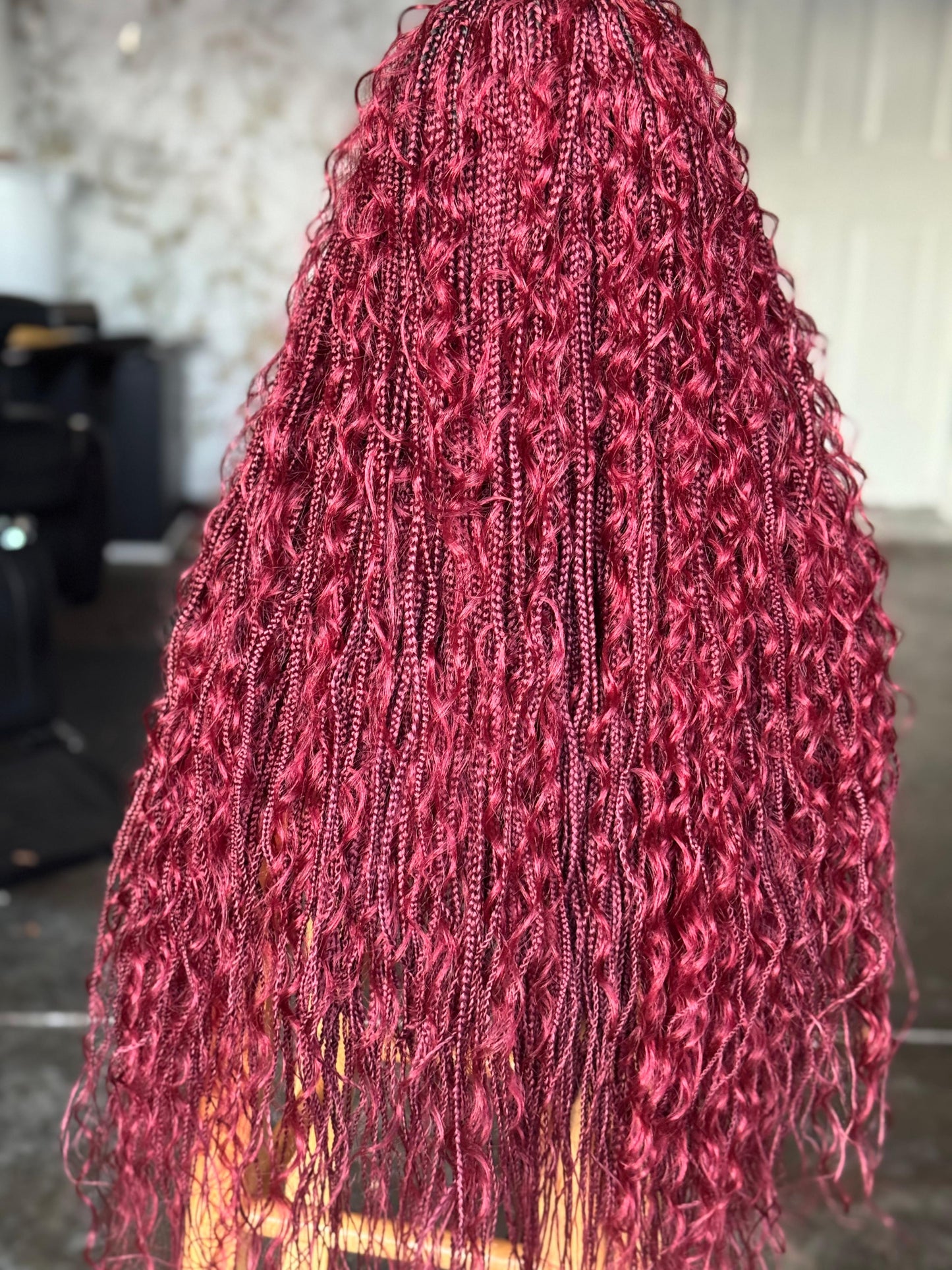 Ready To Ship Burgundy Boho Dream: 30" Frontal Unit