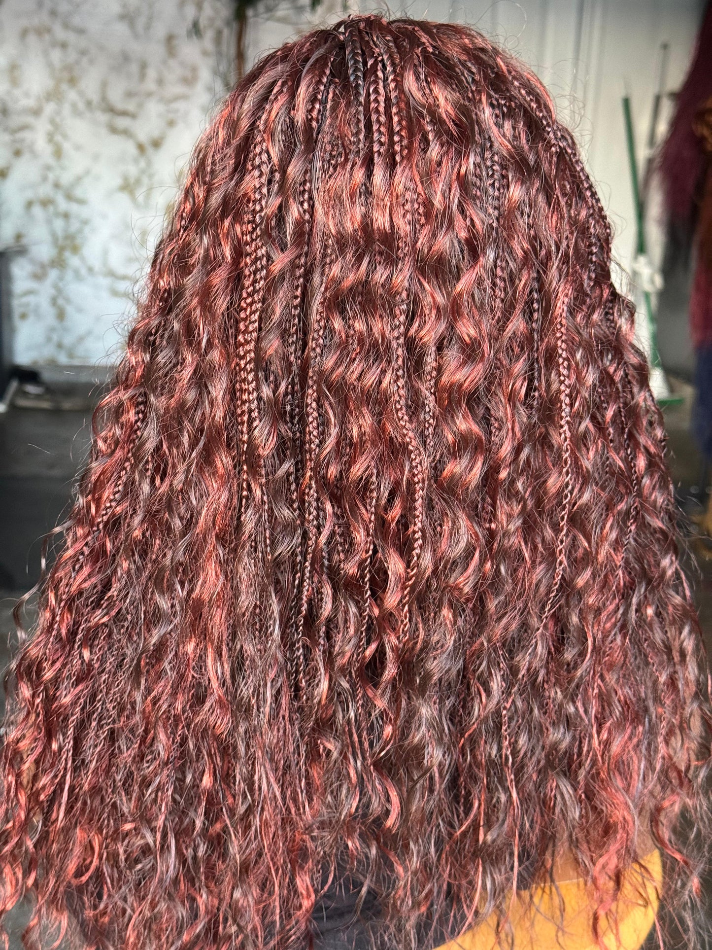 Side Part Boho Closure Wig | 16/18 Inch Made to Order | Color 4/Ginger Mix