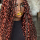 Side Part Boho Closure Wig | 16/18 Inch Made to Order | Color 4/Ginger Mix