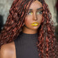 Side Part Boho Closure Wig | 16/18 Inch Made to Order | Color 4/Ginger Mix