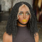 Sister Locs Frontal Wig | 10/12 Inch Ready to Ship | Black with Grey Mix