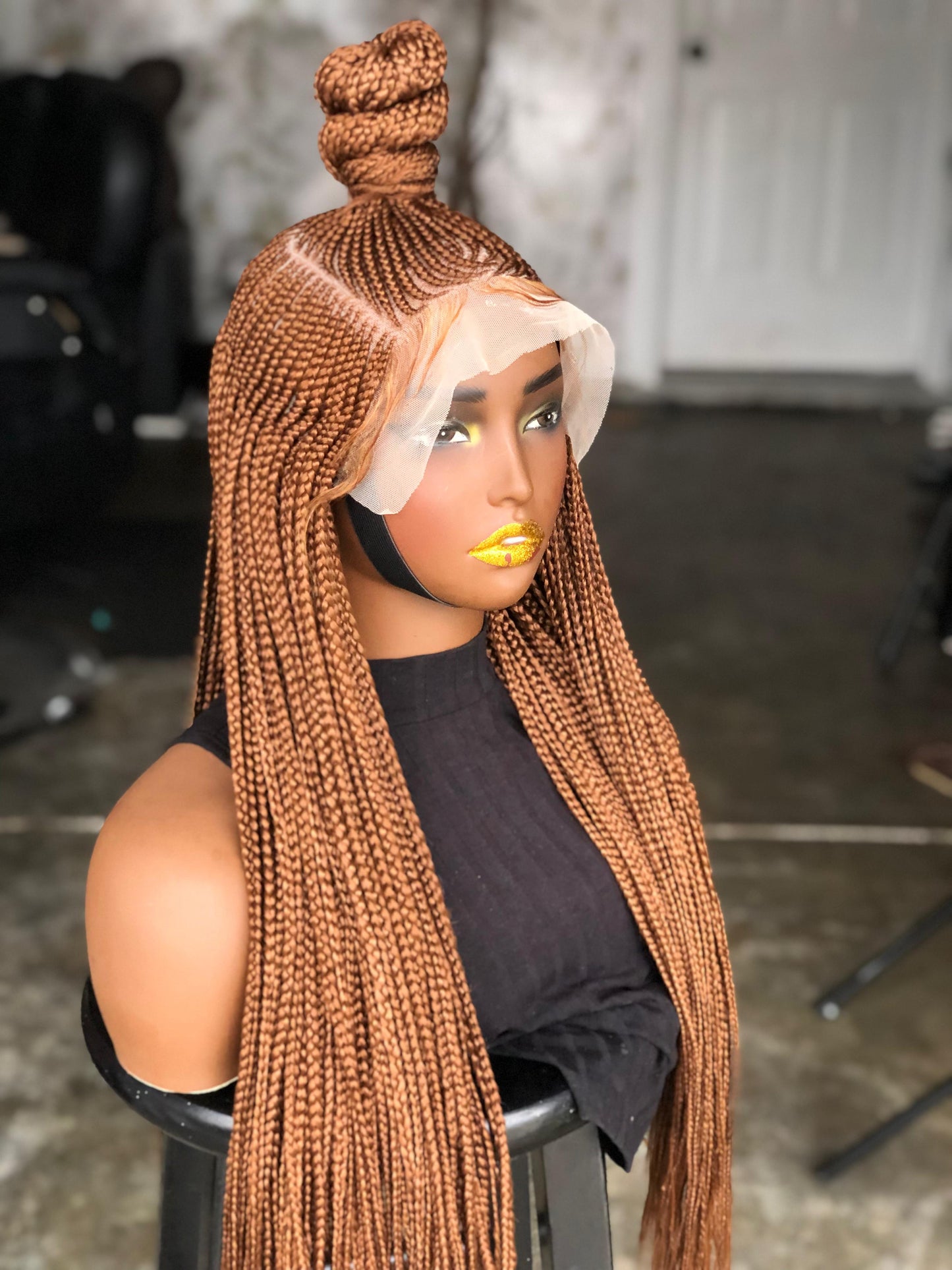Pre Order: Cornrow Unit: 26" Frontal Wig | 100% Human Hair Lace