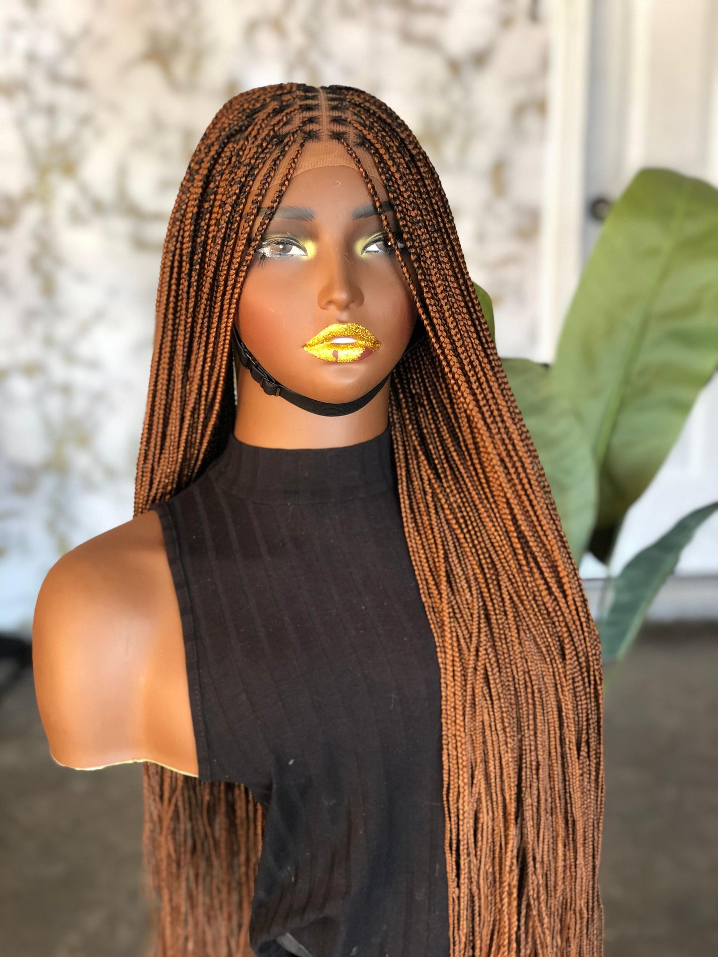 Made to order 24/26" Knotless Unit: Rooted Color 30 Closure Wig