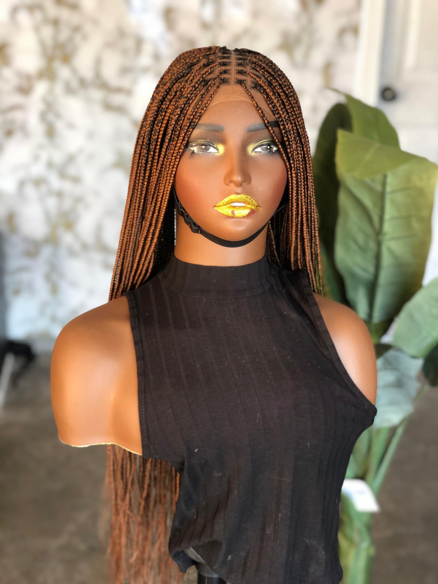 Made to order 24/26" Knotless Unit: Rooted Color 30 Closure Wig