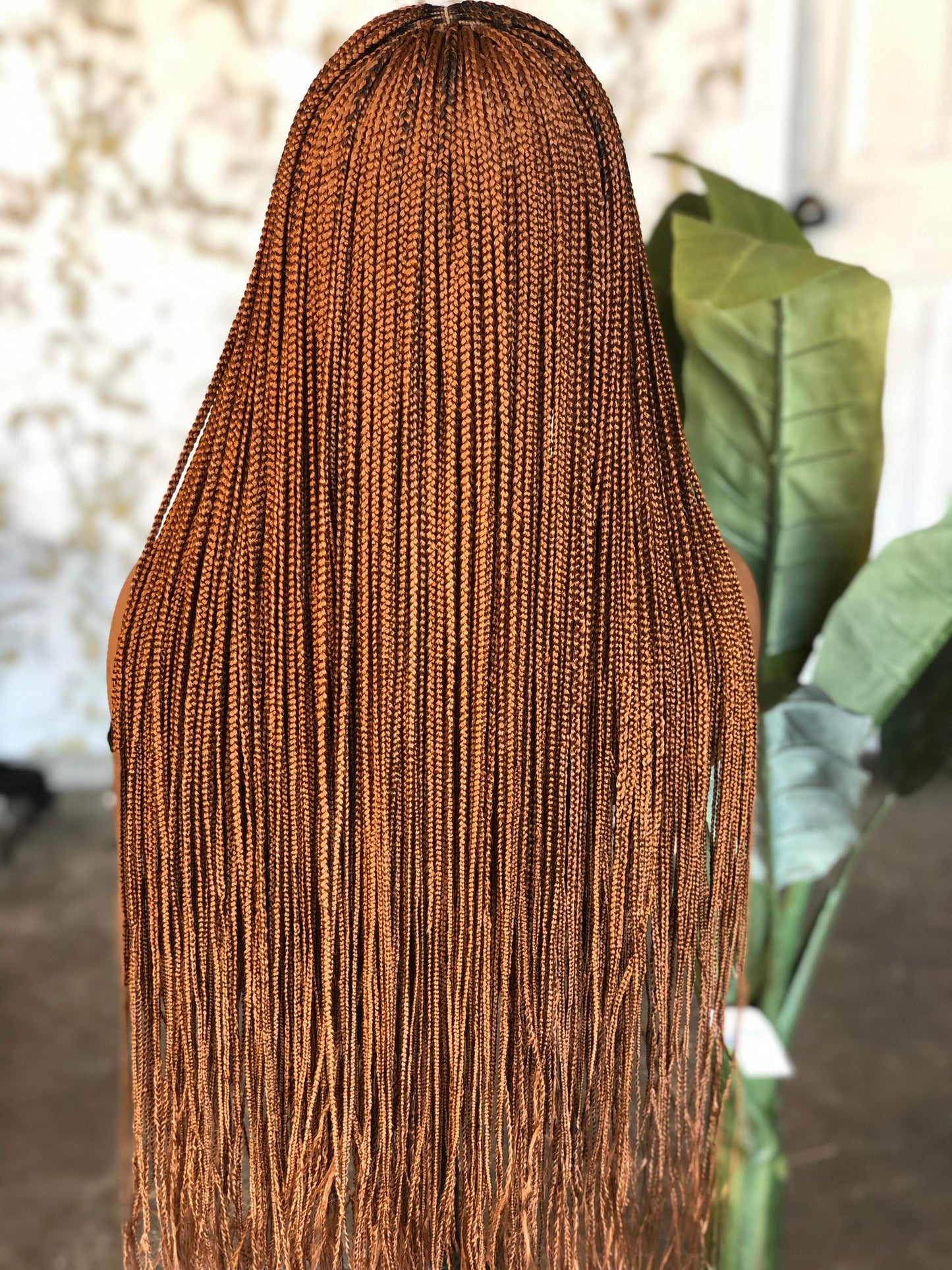 Made to order 24/26" Knotless Unit: Rooted Color 30 Closure Wig