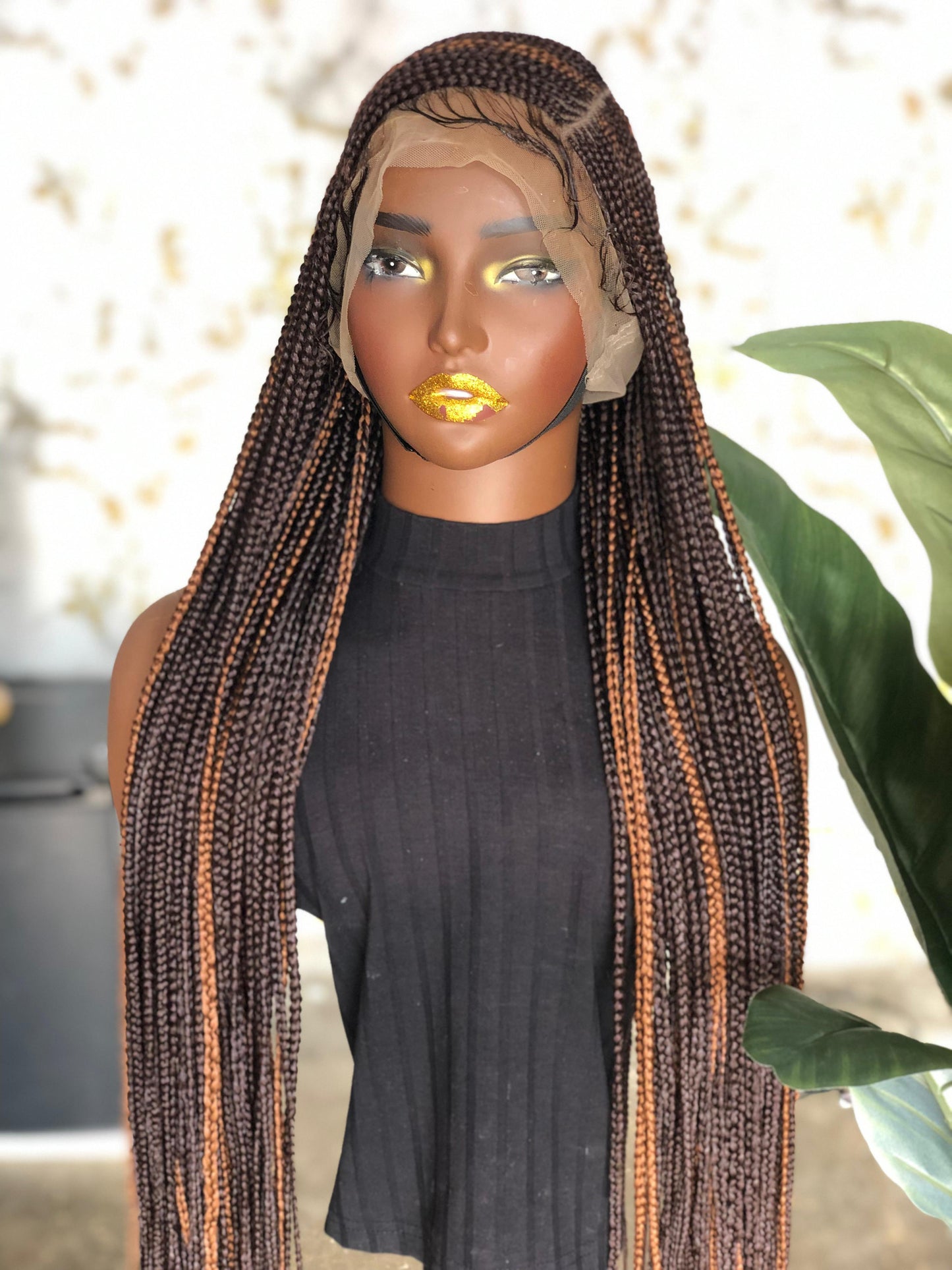 Full Lace Unit: Extra Long 28" Cornrows | color 30/33 made to order