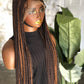 Full Lace Unit: Extra Long 28" Cornrows | color 30/33 made to order