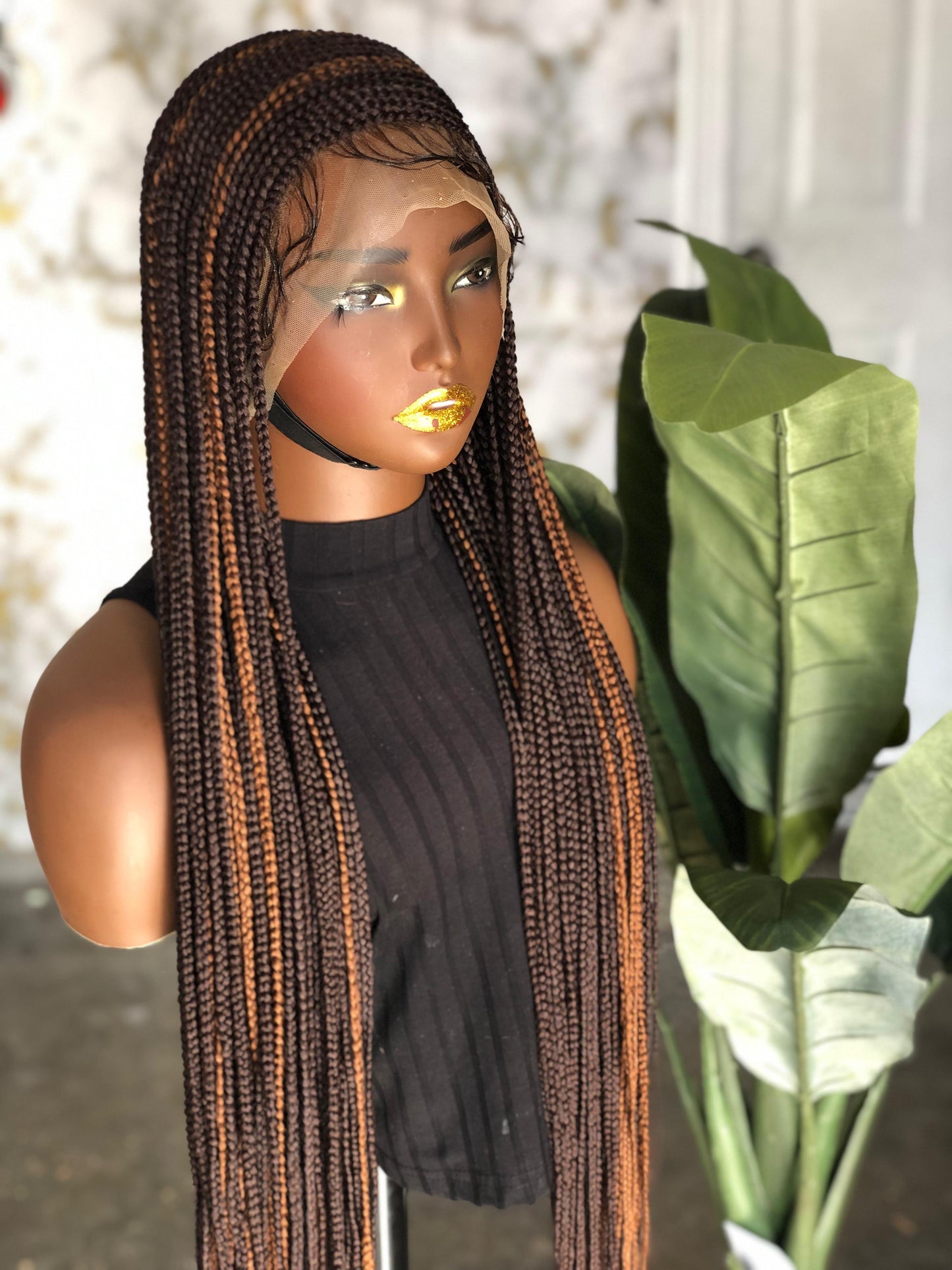 Full Lace Unit: Extra Long 28" Cornrows | color 30/33 made to order