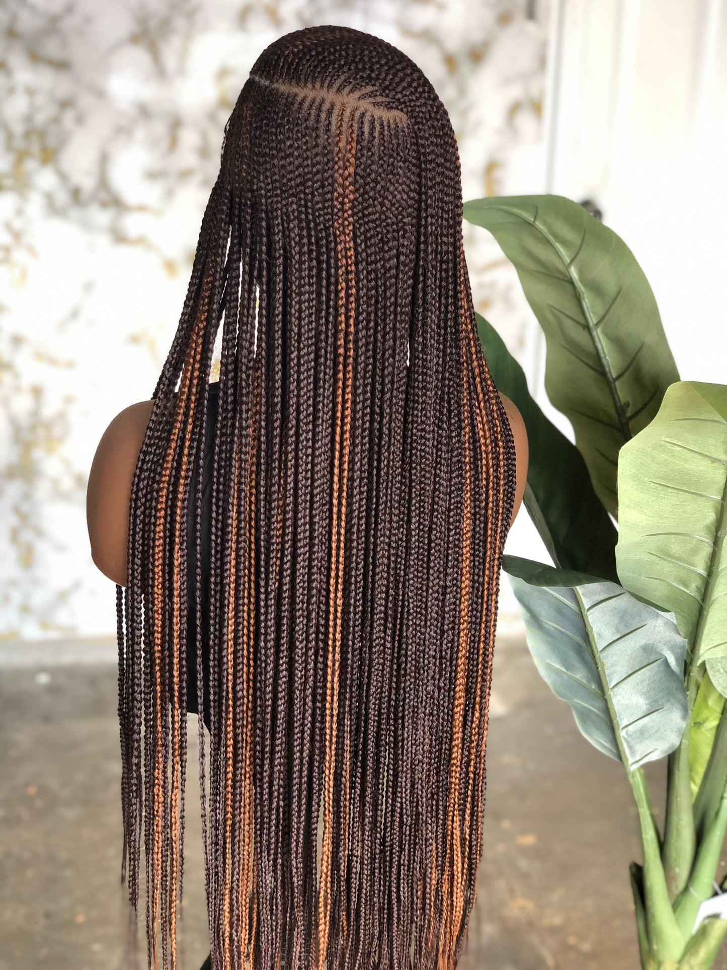 Full Lace Unit: Extra Long 28" Cornrows | color 30/33 made to order