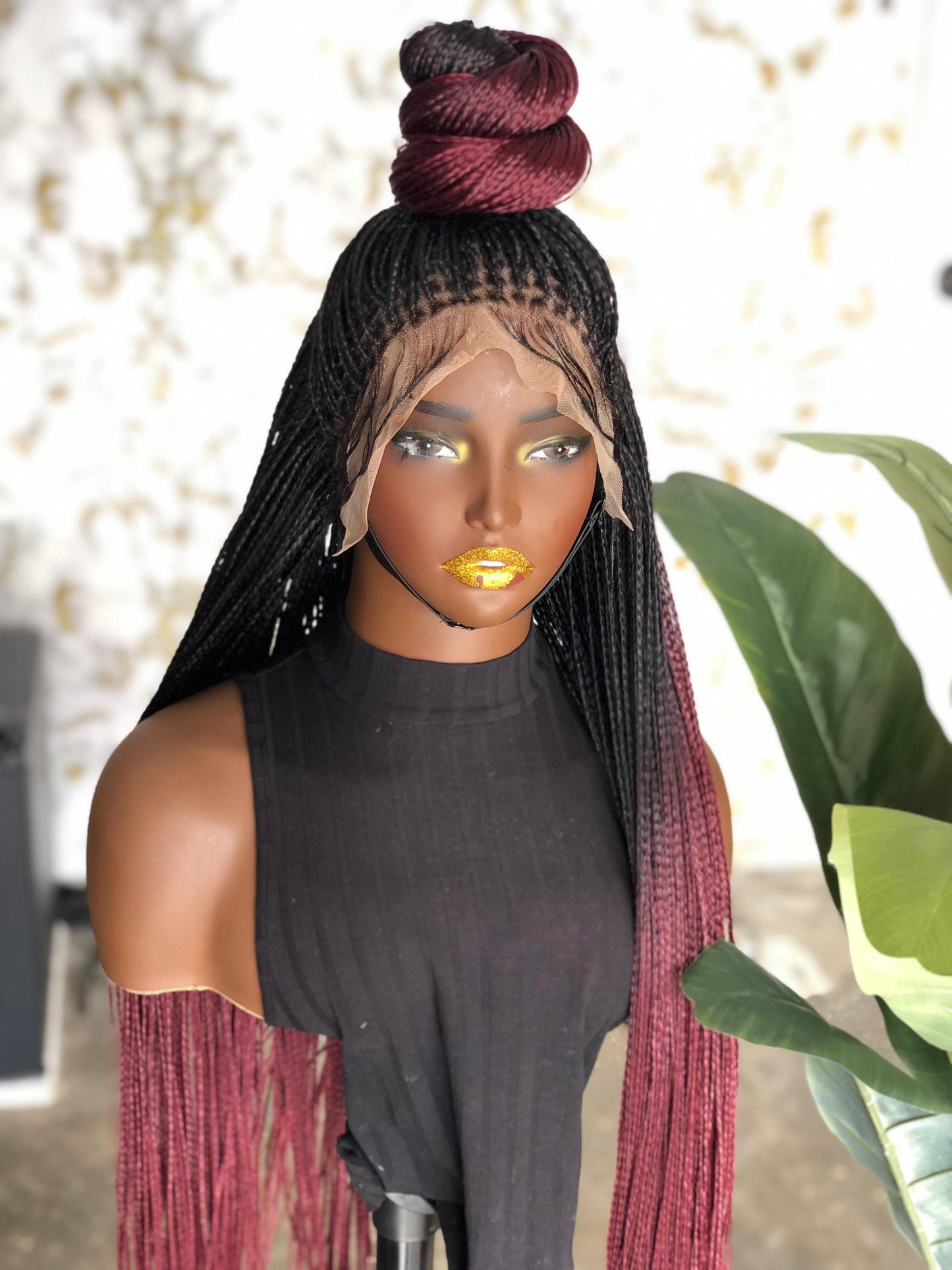 Made to Order 28-30 Inch Bone Straight Frontal Wig | 100% Human Hair Lace