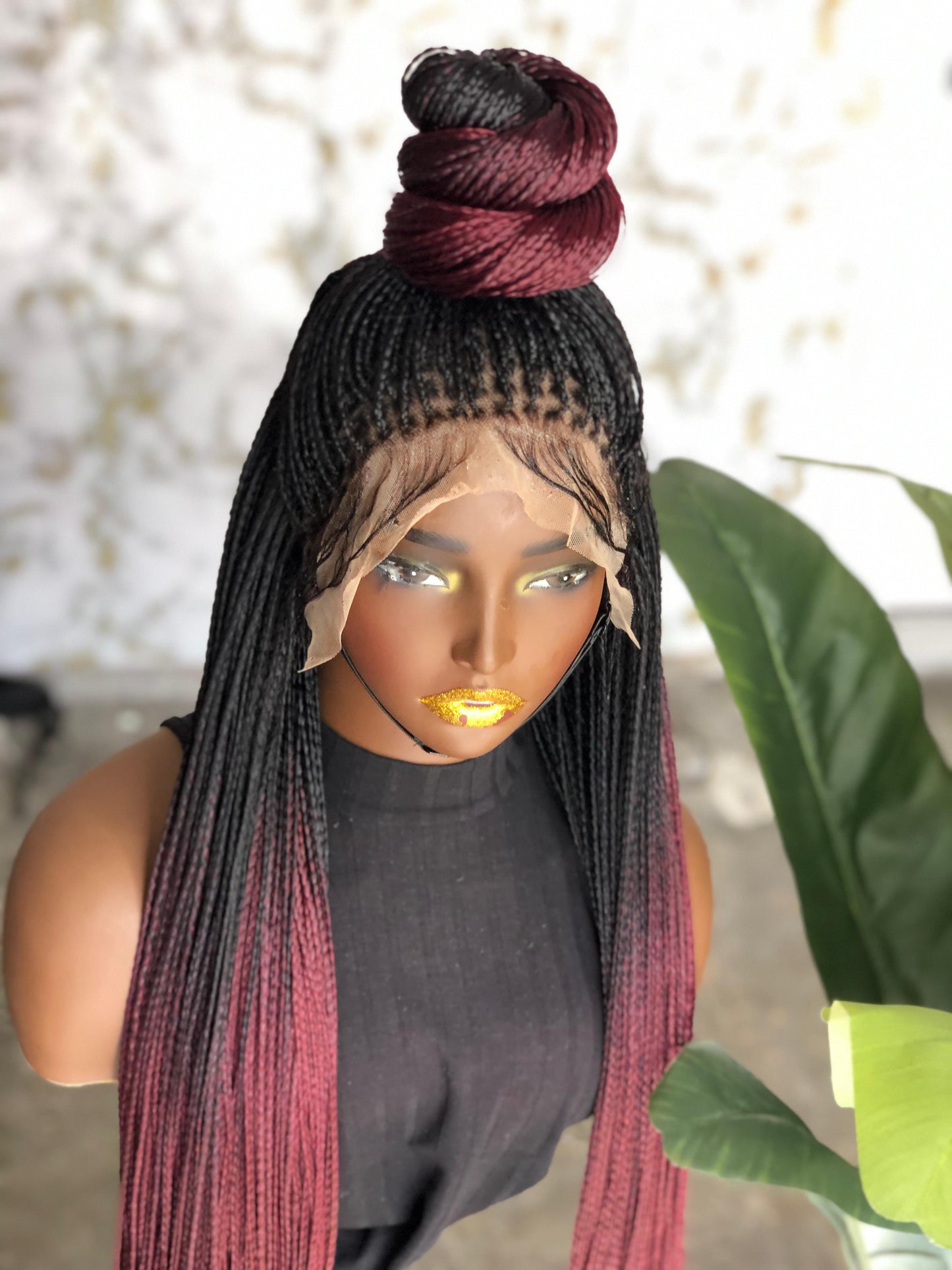 Made to Order 28-30 Inch Bone Straight Frontal Wig | 100% Human Hair Lace
