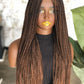Made to Order: Knotless Unit: 22" Glueless Closure Braided Wig