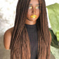 Made to Order: Knotless Unit: 22" Glueless Closure Braided Wig