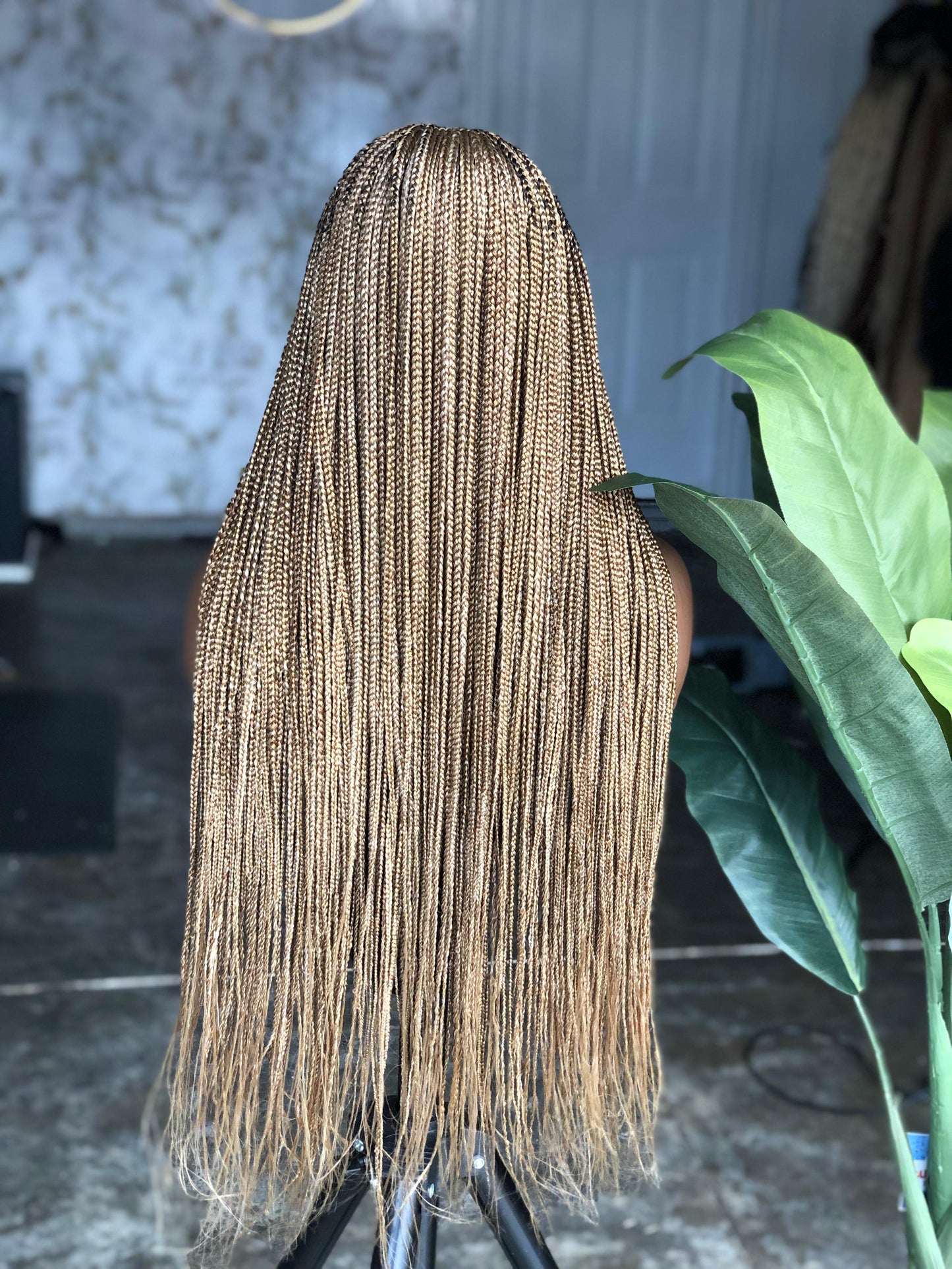 Made to order Knotless Unit: Extra Long 28" Glueless Closure Wig