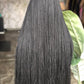 Ready-to-Ship Micro Unit: 28" Glueless Closure Braided Wig