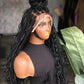 Human Hair Lace Frontal Locs | 28-Inch Made to Order | Natural Black