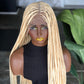 Made-to-Order Tiny Knotless Wig: 30-Inch Full Lace or Frontal | Blonde