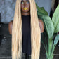 Made-to-Order Tiny Knotless Wig: 30-Inch Full Lace or Frontal | Blonde