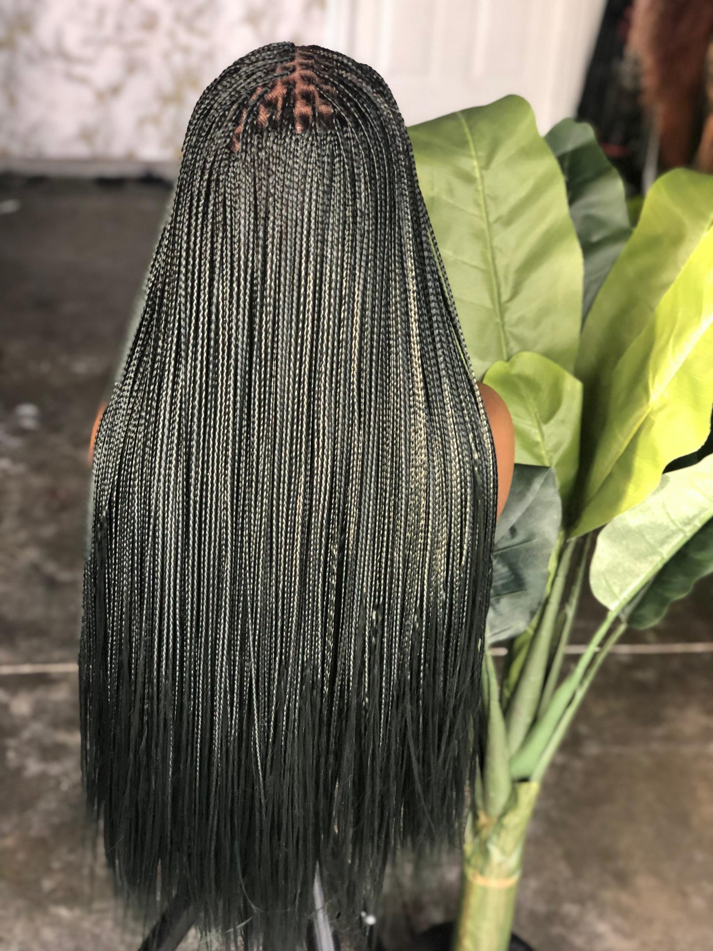 Ready-to-Ship Mint Green: 30-Inch Bone Straight 8x8 Closure