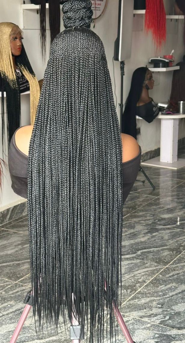 Ewa Unit | 30-Inch Extra Light Braided Wig | made to order