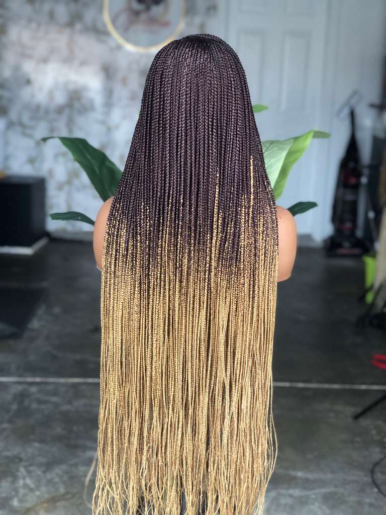 30" Side-Part Knotless Unit | Mixed 33/27 Copper Blonde | Made to Order