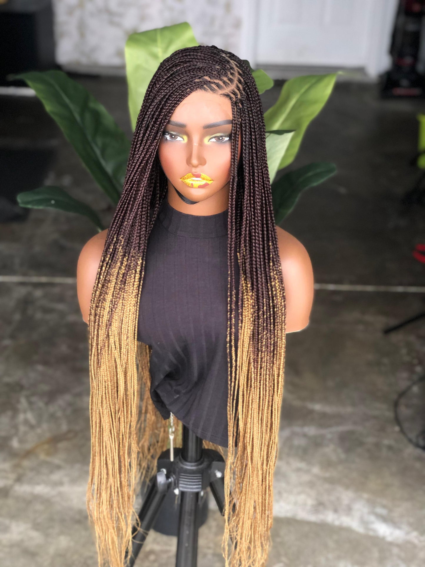 30" Side-Part Knotless Unit | Mixed 33/27 Copper Blonde | Made to Order