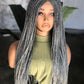 Salt & Pepper Micro Unit | 20-22 Inch Closure Wig | Made to Order