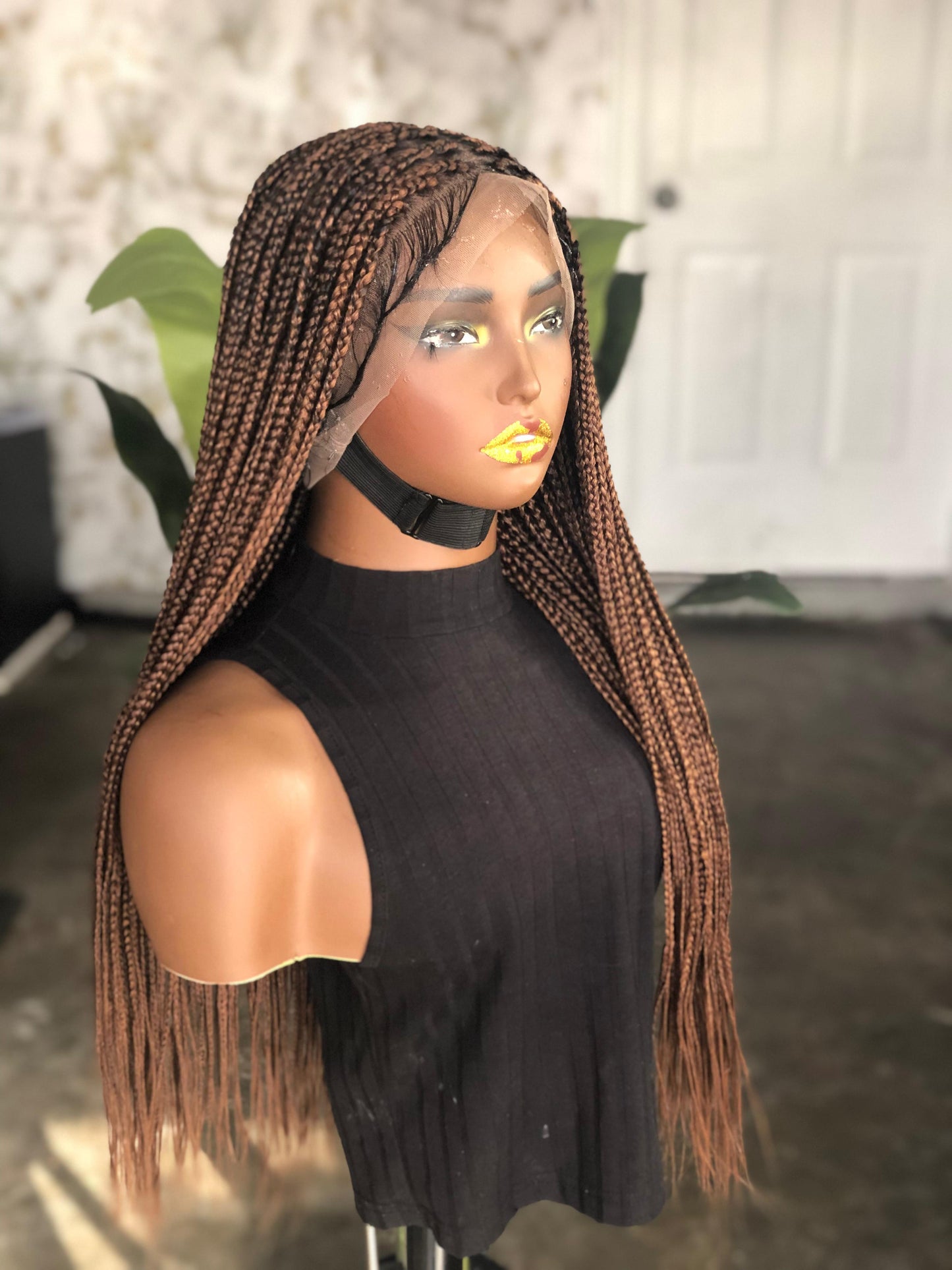 Ready-to-Ship Full Lace: 24-Inch Box Braids | Mixed 33/30 Tones