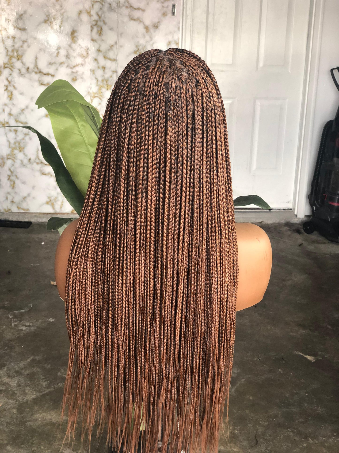 Ready-to-Ship Full Lace: 24-Inch Box Braids | Mixed 33/30 Tones