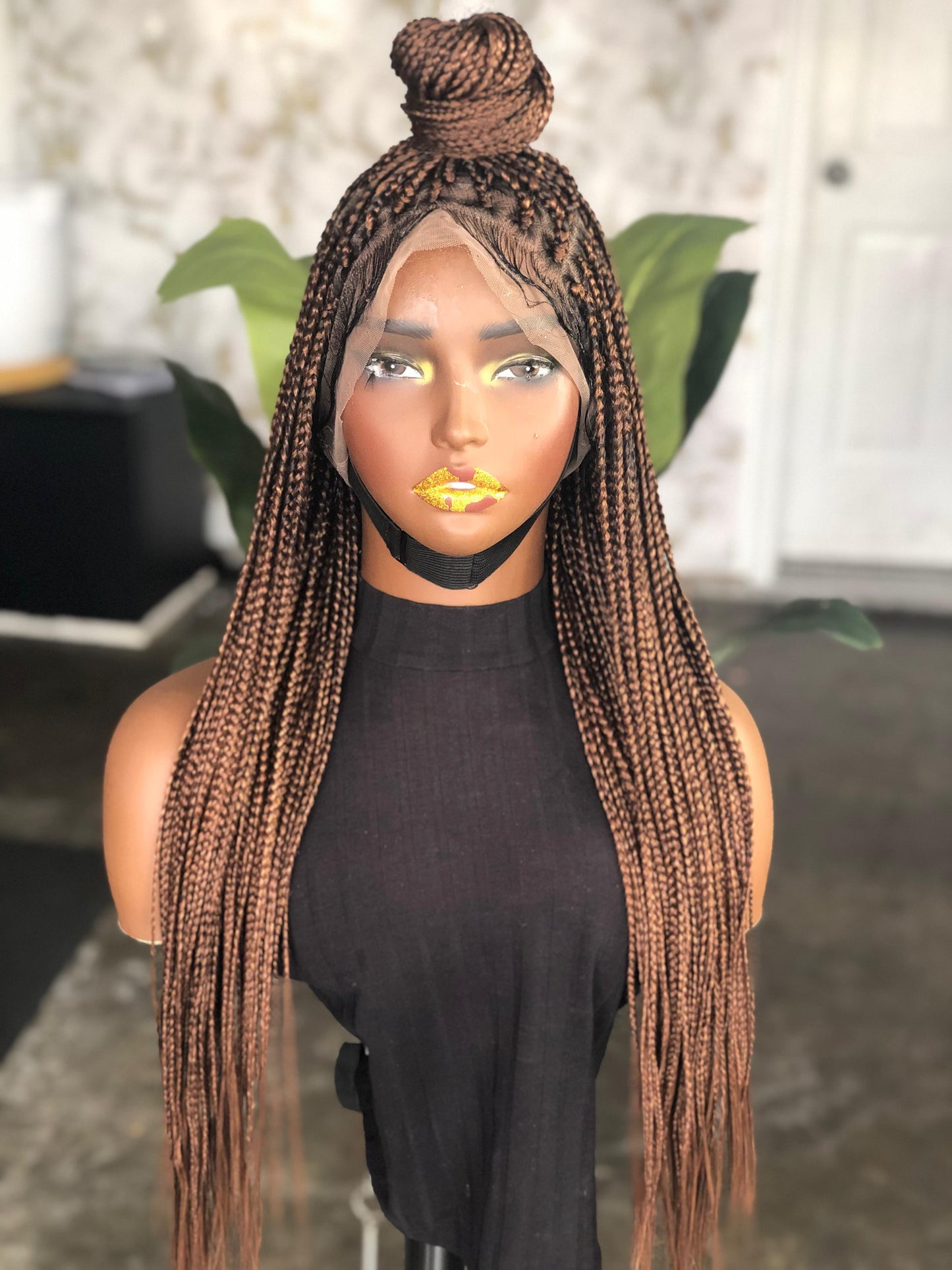Ready-to-Ship Full Lace: 24-Inch Box Braids | Mixed 33/30 Tones