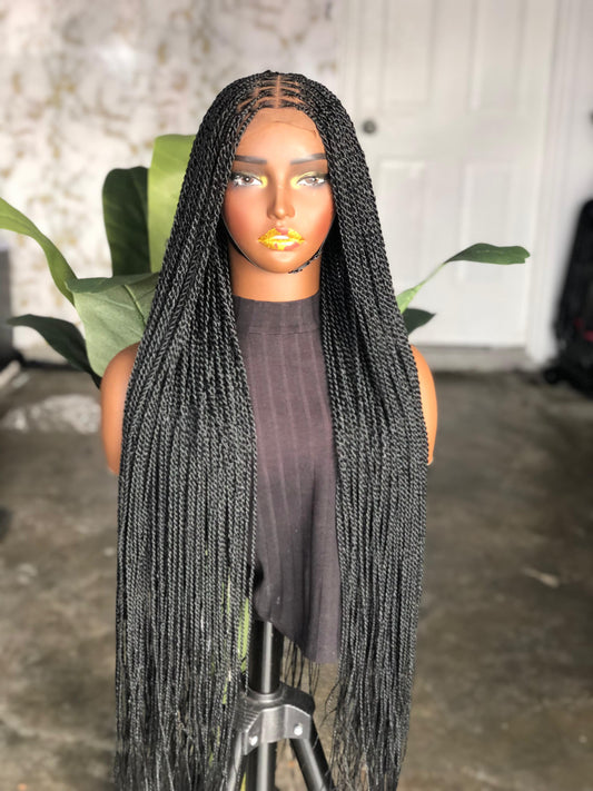 30" Senegalese Knotless Twist | Closure Unit | Ready to Ship