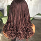 16" Auburn Curl Unit | Deep Auburn Closure Wig | Color 33