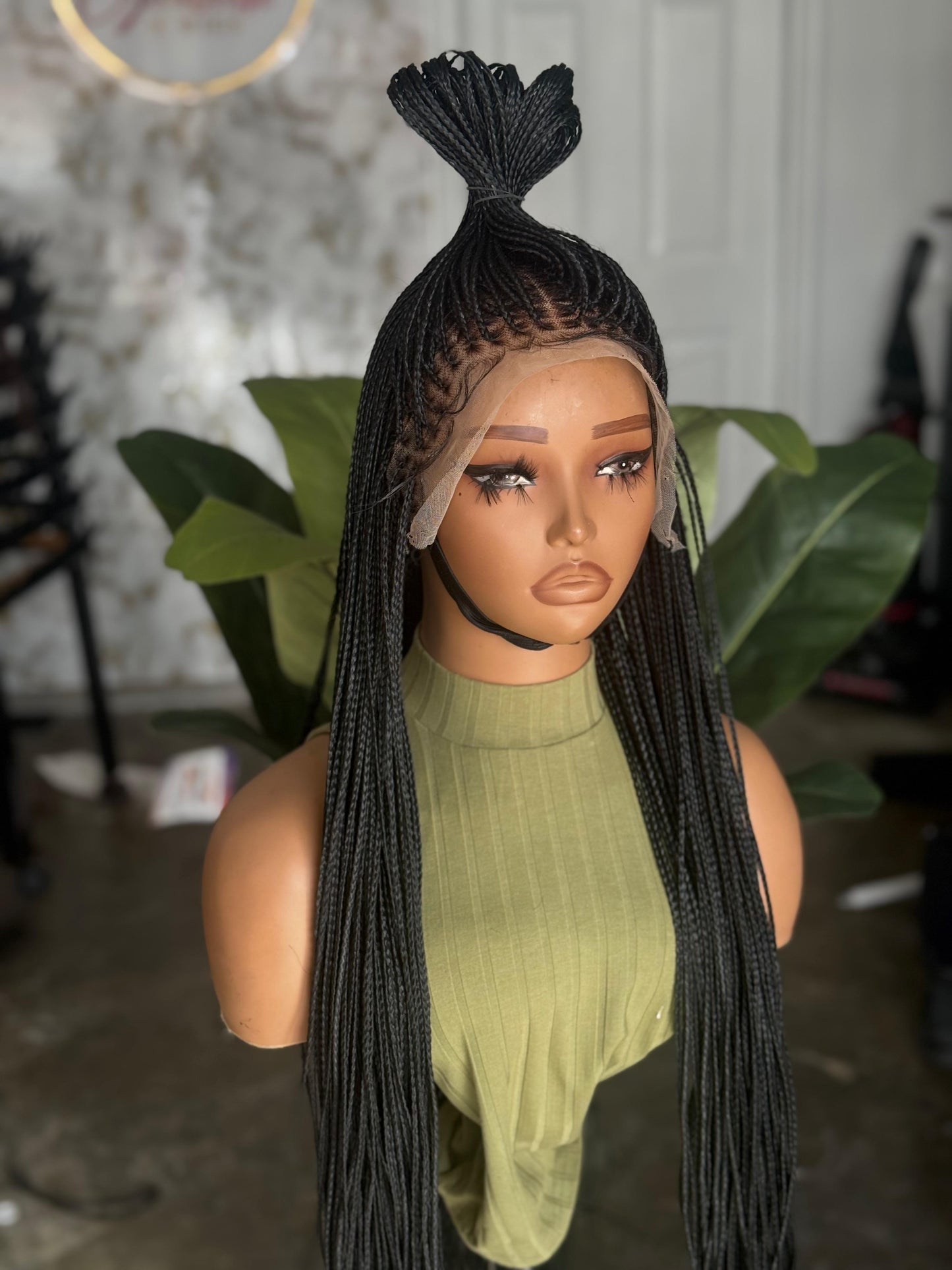 Ready-to-Ship 30-Inch Human Lace Hair Frontal: Ultra-Sleek Bone Straight