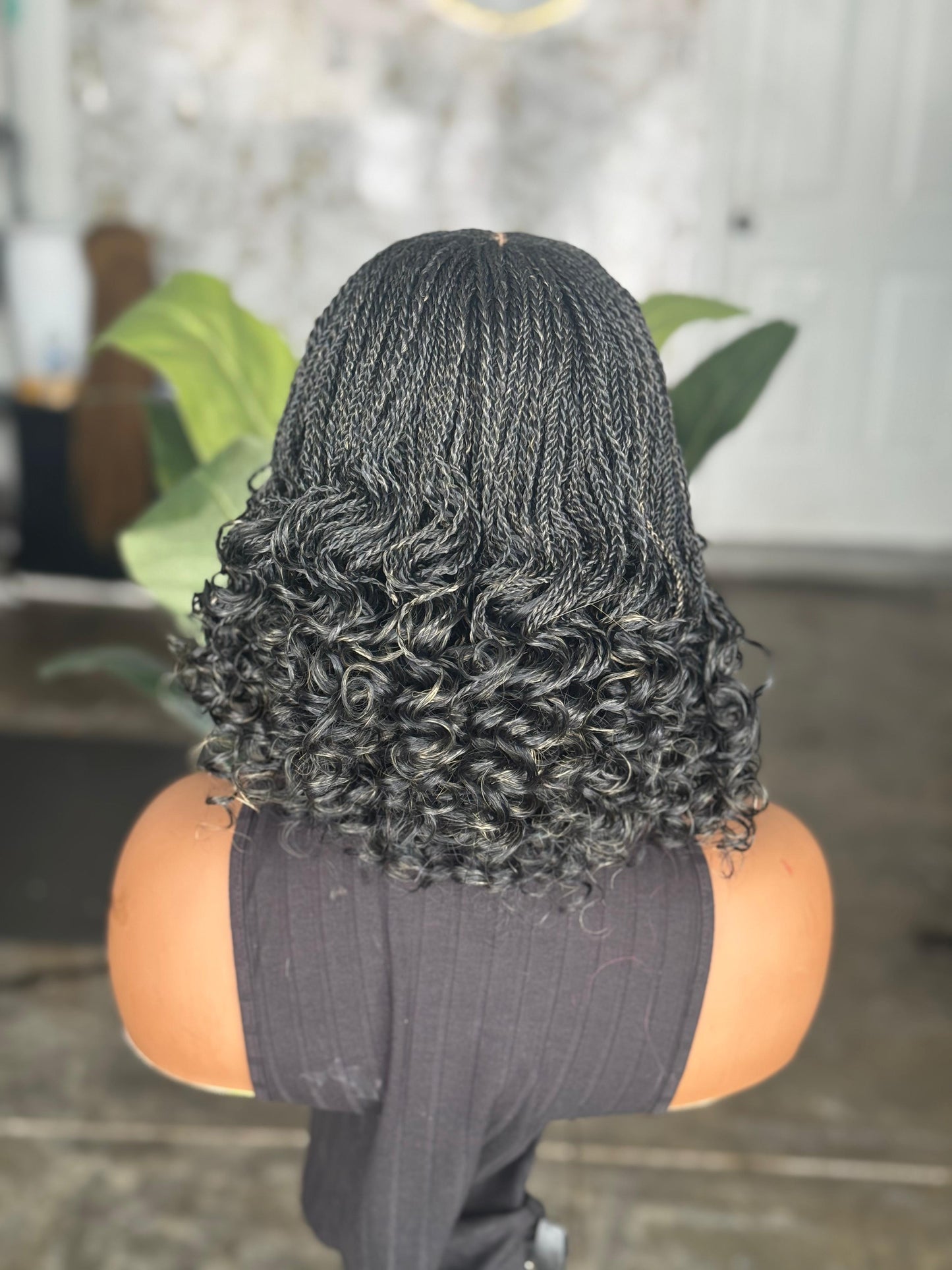 Pre Order: Bianca Shorty | Curly-Tip Twist Closure Wig