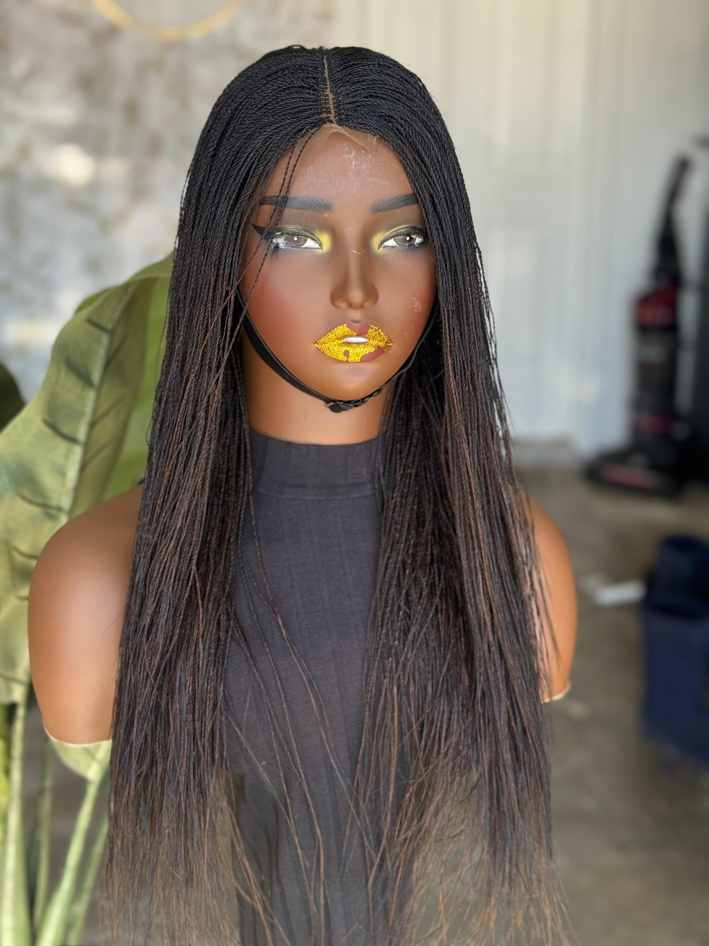 Ready-to-Ship 18-Inch Micro Twists: Mixed Black & Copper | Glueless Closure