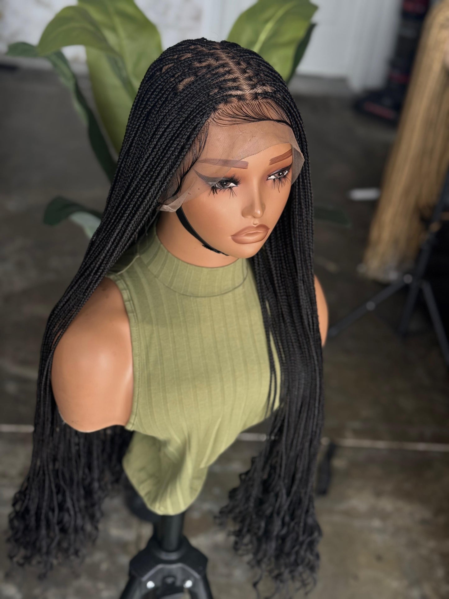 Made to Order Boho Knotless Masterpiece | Full Lace Tiny Braids & Curls