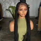 Made to Order Boho Knotless Masterpiece | Full Lace Tiny Braids & Curls