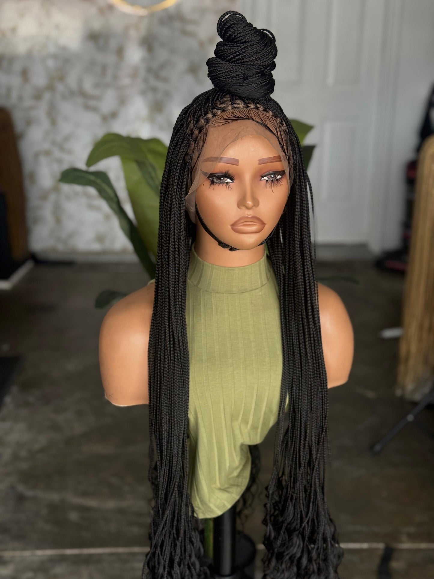 Made to Order Boho Knotless Masterpiece | Full Lace Tiny Braids & Curls