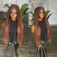 Pre Order 24" Bone Straight Closure Wig | Color 30/33 Mix
