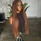 Pre Order 24" Bone Straight Closure Wig | Color 30/33 Mix