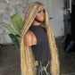 Ready to Ship: Boho Human Hair Lace Unit | HD Closure Braided Wig