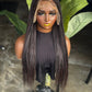 Made to Order: 24" Bone Straight 13x4 HD Lace Frontal Wig - Burgundy Mix