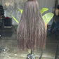 Made to Order: 24" Bone Straight 13x4 HD Lace Frontal Wig - Burgundy Mix