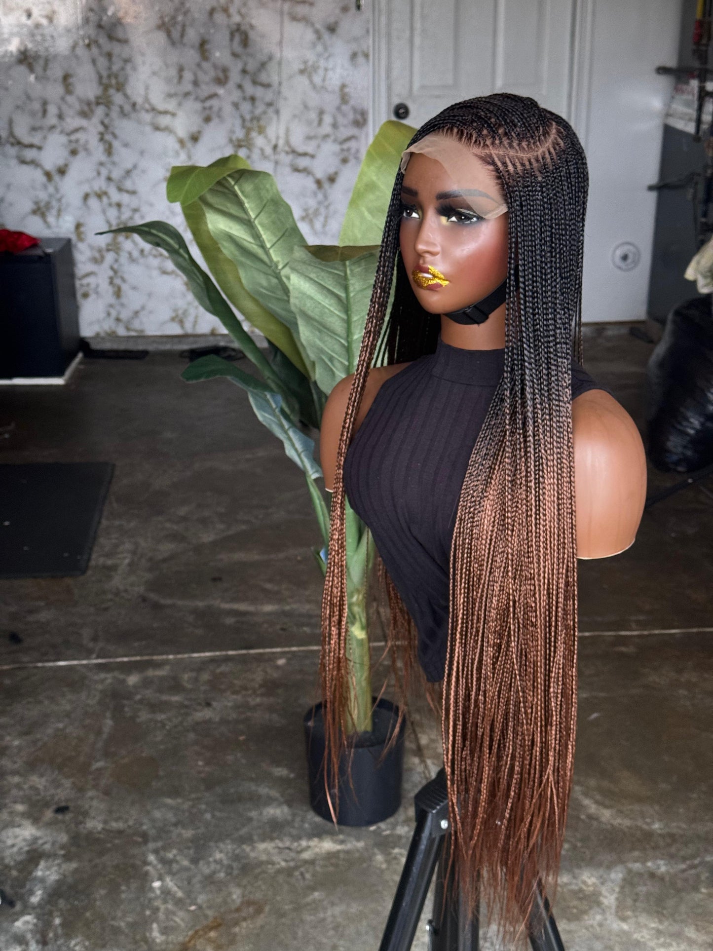 Made to Order: 30 Inches C-cut Nine Straight Deep Part Wig